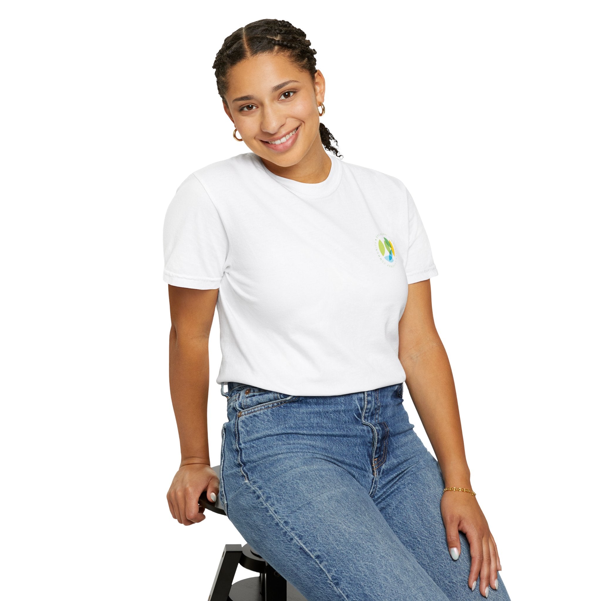 Serving New Yorkers White T-Shirt – Broadway Community Collection
